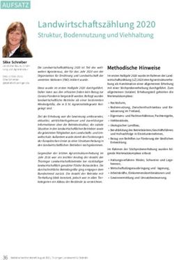 Landwirtschaftszählung 2020 - Struktur, Bodennutzung und Viehhaltung