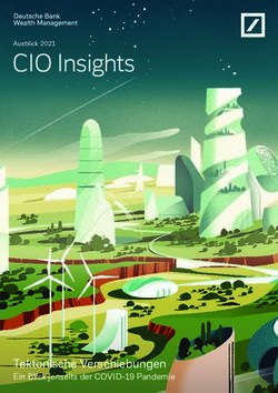 CIO Insights - Tektonische Verschiebungen Ein Blick jenseits der COVID-19 Pandemie - Deutsche Bank Wealth Management
