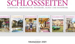 SCHLOSSSEITEN - Mediadaten 2021 - SCHL&Ouml;SSER, ARCHITEKTUR, INTERIORS, KUNST UND HANDWERK
