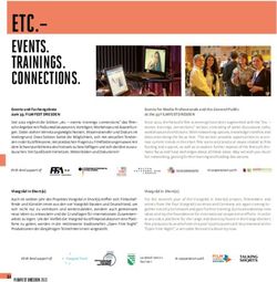 ETC.- EVENTS. TRAININGS. CONNECTIONS - Filmfest Dresden