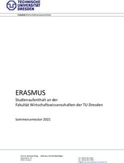 ERASMUS Studienaufenthalt an der Fakult&auml;t Wirtschaftswissenschaften der TU Dresden Sommersemester 2021