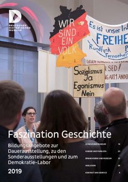 Faszination Geschichte - Bildungsangebote zur Dauerausstellung, zu den Sonderausstellungen und zum Demokratie-Labor - Deutsches Historisches Museum