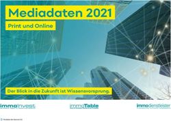 Mediadaten 2021 Print und Online - Der Blick in die Zukunft ist Wissensvorsprung - immo!nvest