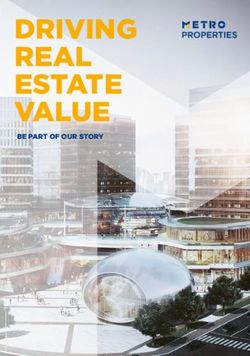 DRIVING REAL ESTATE VALUE - BE PART OF OUR STORY - METRO PROPERTIES