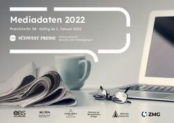 Mediadaten 2022 Preisliste Nr. 58 G&uuml;ltig ab 1. Januar 2022 - Die Zeitungen