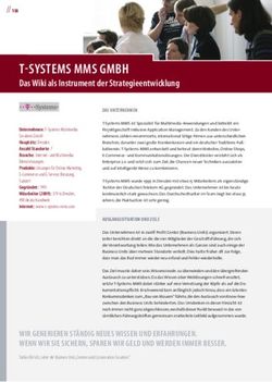 T-SYSTEMS MMS GMBH Das Wiki als Instrument der Strategieentwicklung