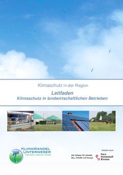 Klimaschutz in der Region - Leitfaden Klimaschutz in landwirtschaftlichen Betrieben