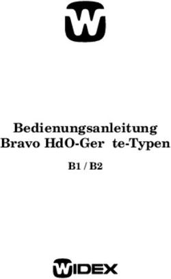 BEDIENUNGSANLEITUNG BRAVO HDO-GER&Auml;TE-TYPEN - B1 / B2