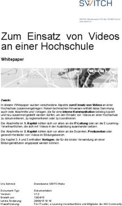 Zum Einsatz von Videos an einer Hochschule - Whitepaper