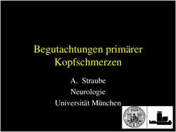 Begutachtungen prim&auml;rer Kopfschmerzen - A. Straube Neurologie Universit&auml;t M&uuml;nchen