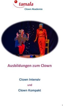 Ausbildungen zum Clown - und Clown Intensiv Clown Kompakt