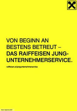 VON BEGINN AN BESTENS BETREUT - DAS RAIFFEISEN JUNG-UNTERNEHMERSERVICE - raiffeisen.at/jungunternehmerservice