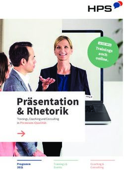 Pr&auml;sentation & Rhetorik - Trainings auch online. JETZT NEU - HPS Training