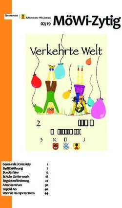 JUGENDFEST 2019 KREISSCHULE CHESTENBERG - 02/19 M&Ouml;WI-ZYTIG - GEMEINDE M&Ouml;RIKEN-WILDEGG