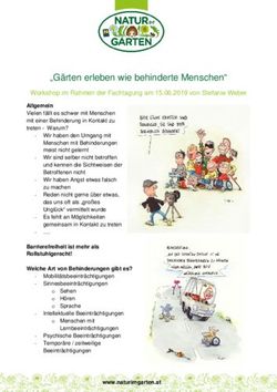 "Gärten erleben wie behinderte Menschen" - Natur im Garten