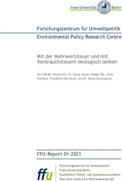Forschungszentrum f&uuml;r Umweltpolitik Environmental Policy Research Centre Mit der Mehrwertsteuer und mit Verbrauchsteuern &ouml;kologisch lenken - Forum ...