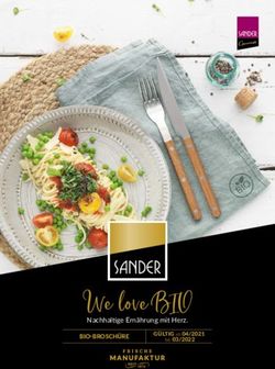 We love BIO Nachhaltige Ernährung mit Herz - BIO-BROSCHÜRE - Sander Gourmet