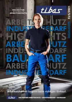 BAUBEDARF HIGHLIGHTS ARBEITSSCHUTZ INDUSTRIEBEDARF - Arbeitssicherheit beginnt beim richtigen Einkauf - Tibas Gummi