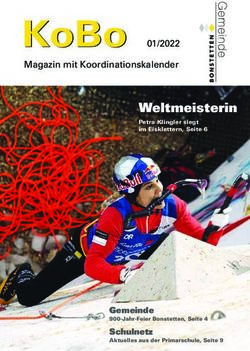 KOBO WELTMEISTERIN - GEMEINDE BONSTETTEN