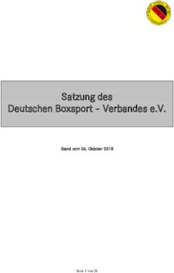 Satzung des Deutschen Boxsport - Verbandes e.V - Stand vom 06. Oktober 2018 - Seite 1 von 26