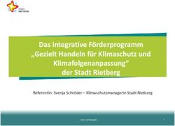 Das integrative F&ouml;rderprogramm "Gezielt Handeln f&uuml;r Klimaschutz und Klimafolgenanpassung" der Stadt Rietberg - Referentin: Svenja Schr&ouml;der ...