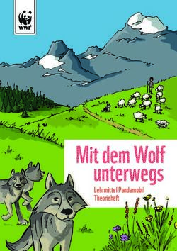Mit dem Wolf unterwegs - Lehrmittel Pandamobil Theorieheft - WWF Schweiz