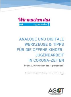 ANALOGE UND DIGITALE WERKZEUGE & TIPPS FÜR DIE OFFENE KINDER-JUGENDARBEIT IN CORONA-ZEITEN - Projekt: "Wir machen das - grenzenlos!"