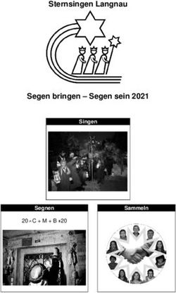 Sternsingen Langnau Segen bringen - Segen sein 2021 - Singen Segnen
