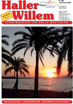 Nr. 396 Juli/August 2020 - Haller Willem Stadtmagazin