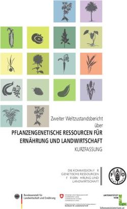 PFLANZENGENETISCHE RESSOURCEN F&Uuml;R ERN&Auml;HRUNG UND LANDWIRTSCHAFT - Zweiter Weltzustandsbericht &uuml;ber