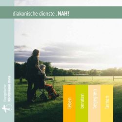 Diakonische dienste . NAH! - Kirchenkreis Unna