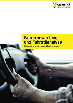 Fahrerbewertung und Fahrstilanalyse - Mitarbeiter motivieren, Kosten senken - YellowFox