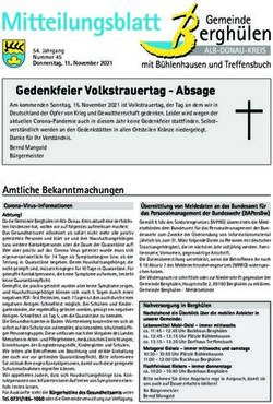 Gedenkfeier Volkstrauertag - Absage - Gemeinde Bergh&uuml;len