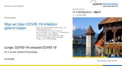 Was wir &uuml;ber COVID-19-Infektion gelernt haben - Lunge, COVID-19 und post-COVID-19