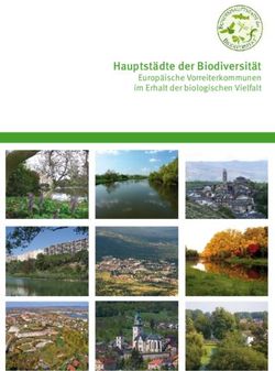 Hauptst&auml;dte der Biodiversit&auml;t - Europ&auml;ische Vorreiterkommunen im Erhalt der biologischen Vielfalt - European Capitals of Biodiversity
