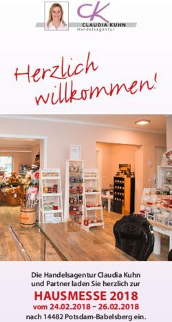 W i l - Hausmesse 2018 Die Handelsagentur Claudia Kuhn und Partner laden Sie herzlich zur - CLAUDIA KUHN Handelsagentur