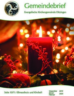 Gemeindebrief Evangelische Kirchengemeinde Ditzingen - Seite 10/11: Klimaschutz und Kirche?!