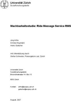 Machbarkeitsstudie: Ride Message Service RMS - Universit&auml;t Z&uuml;rich