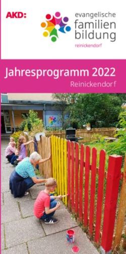 Jahresprogramm 2022 Reinickendorf - Evangelische Familienbildung Berlin
