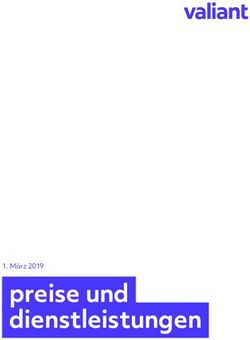Preise und dienstleistungen - März 2019 - Valiant