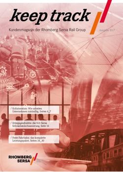 Keep track Kundenmagazin der Rhomberg Sersa Rail Group Ausgabe 2017