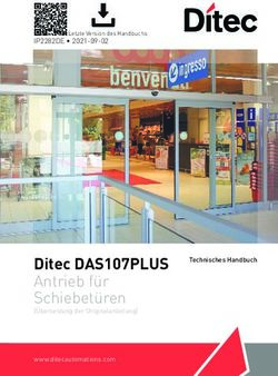 Ditec DAS107PLUS Antrieb f&uuml;r Schiebet&uuml;ren - IP2282DE 2021-09-02 - Technisches Handbuch