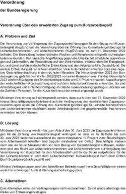 Verordnung der Bundesregierung Verordnung &uuml;ber den erweiterten Zugang zum Kurzarbeitergeld A. Problem und Ziel