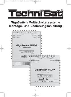 GigaSwitch Multischaltersysteme Montage- und Bedienungsanleitung