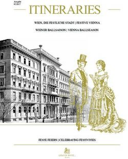 ITINERARIES WIEN, DIE FESTLICHE STADT | FESTIVE VIENNA - Grand Hotel Wien