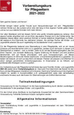 Vorbereitungskurs f&uuml;r Pflegeeltern 2021-2022 - Land Tirol