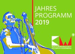 JAHRES PROGRAMM 2019 - Stadt Sulzbach-Rosenberg