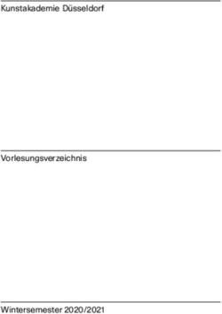Kunstakademie Düsseldorf Vorlesungsverzeichnis Wintersemester 2020/2021