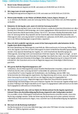 FAQs - SAMSUNG Pre-Order Promotion Galaxy Tab S7/S7 +