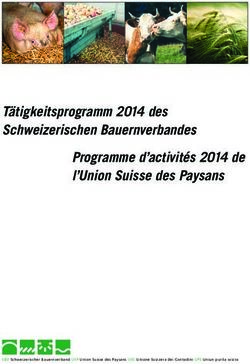 Tätigkeitsprogramm 2014 des Schweizerischen Bauernverbandes Programme d'activités 2014 de l'Union Suisse des Paysans